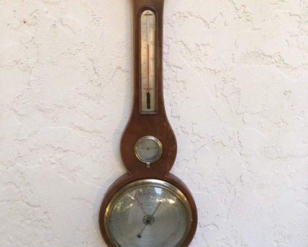 Antique Mercury Wheel Barometer